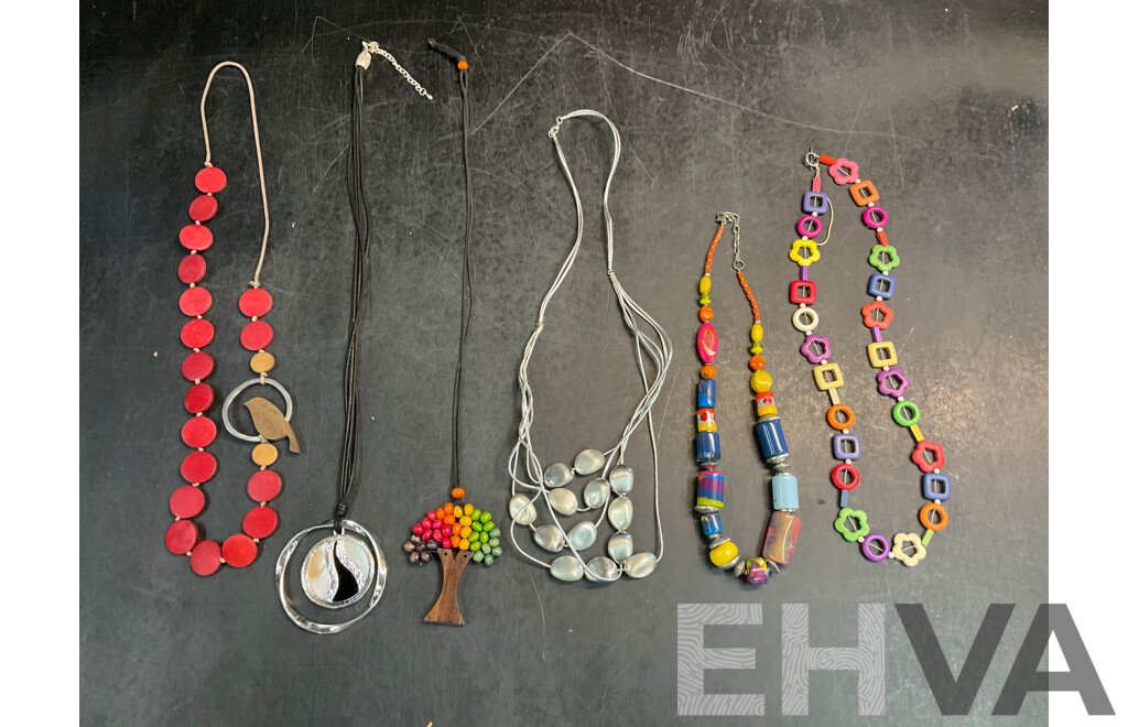 Assorted Costume Necklaces  - Lot of 6