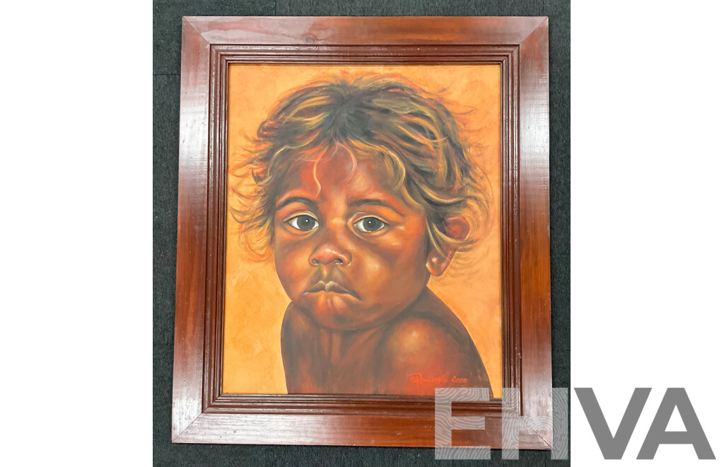 Sue Raccanello,  'Shynee', (2008), Mix Media on Board, 77 X 67 Cm (frame)