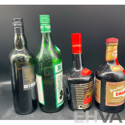 Assorted Spirits - BALLANTINES, MARKO, TIA MARIA, DRAMBUIE, GLENFIDDICH and More - ALL OPENED BOTTLES  - Lot of 10