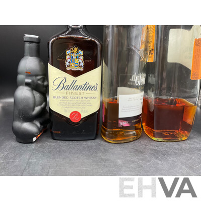 Assorted Spirits - BALLANTINES, MARKO, TIA MARIA, DRAMBUIE, GLENFIDDICH and More - ALL OPENED BOTTLES  - Lot of 10
