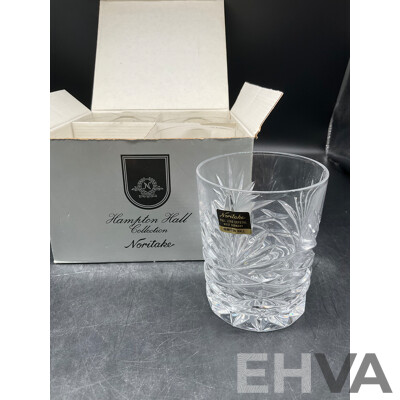 Assorted Spirits - TIA MARIA, BAILEYS, ST AGNES and More, Set of 4 NORITAKE  Hampton Hall Collection Crystal Tumblers  - Lot of 8