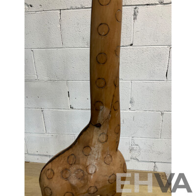 African Giraffe Wood Figures 150cm Tall