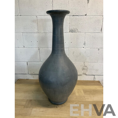 Painted Terracotta Vase 90cm Tall