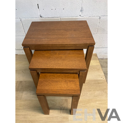 Wooden Nesting Tables - Set of 3