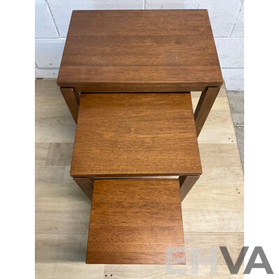 Wooden Nesting Tables - Set of 3