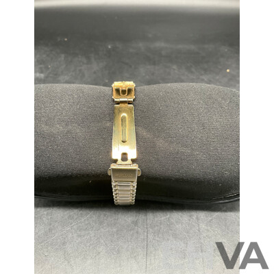 SEIKO Womens Gold Tone Watch Solar 100M  V187/0AB0
