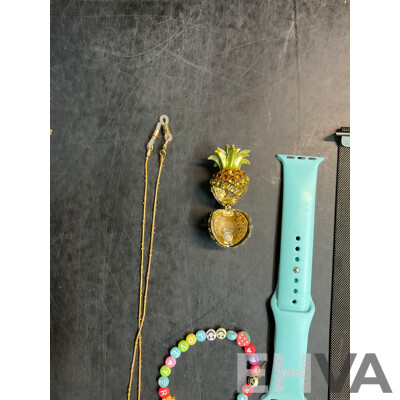 Assorted Costume Xmas Jewellery, Spare Watch Wristbands and More   - Lot of 20