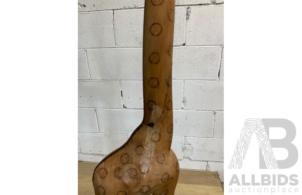 African Giraffe Wood Figures 150cm Tall