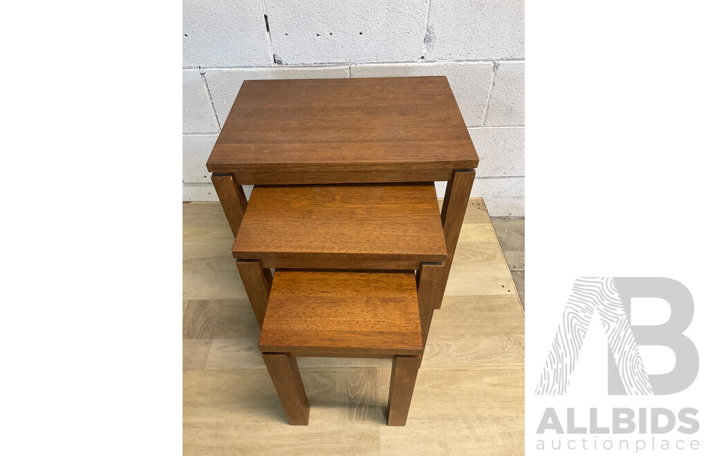Wooden Nesting Tables - Set of 3