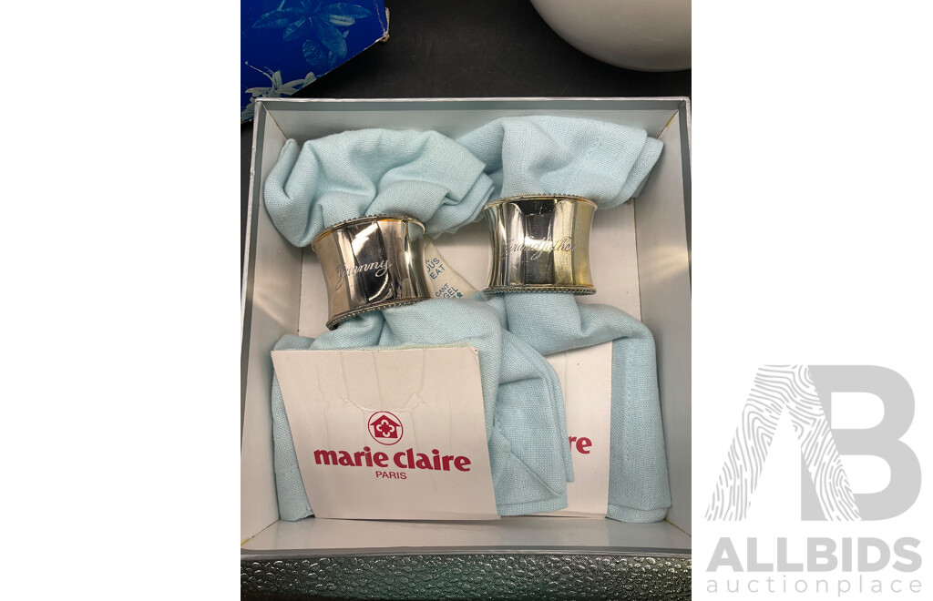 Assorted Kitchen Dinning Accessories - BOHEMIA, MAXWELL WILLIAMS, MARIE CLAIRE and More - Lot of 7