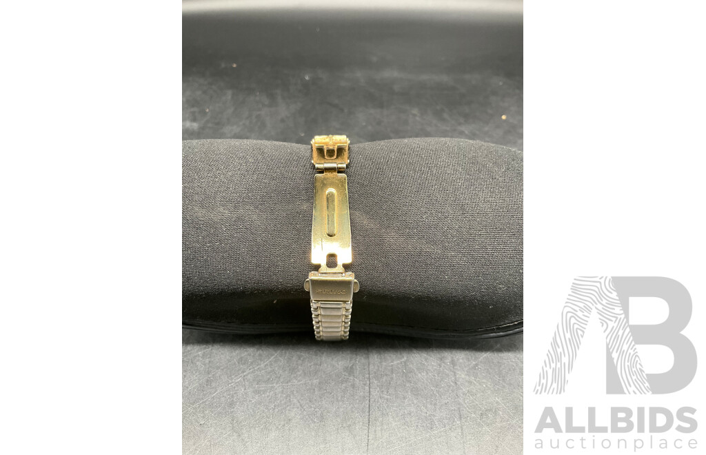 SEIKO Womens Gold Tone Watch Solar 100M  V187/0AB0