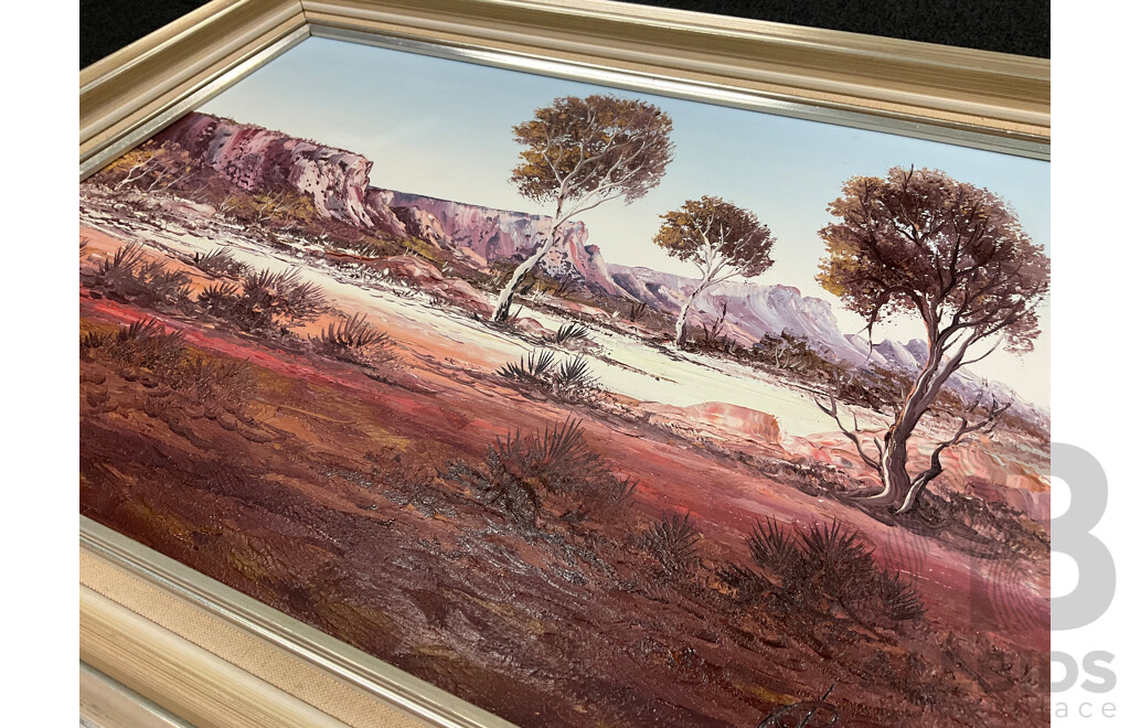 Henk Guth (1921-2003),, "Alice Springs" (1980), Oil on Board, 55 X 70 Cm (frame)