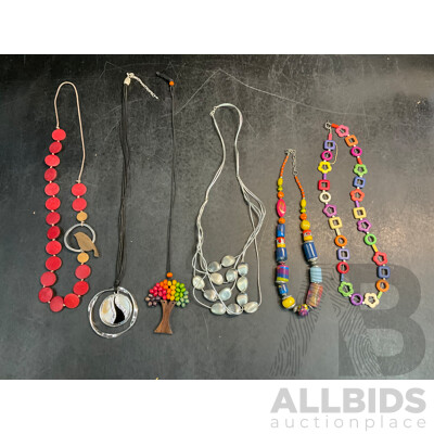Assorted Costume Necklaces  - Lot of 6
