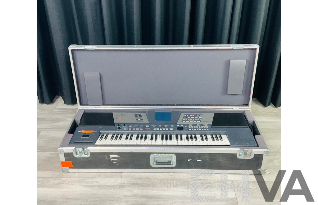 Retro Roland VA 7 Keyboard in Hard Road Case