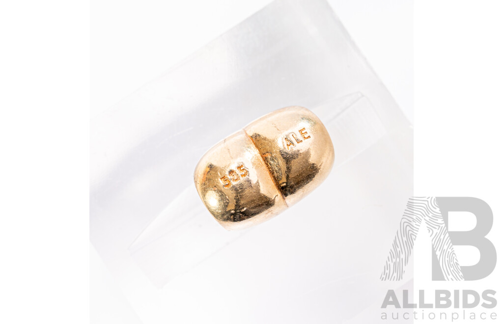 Pandora Authentic 14ct Gold Heart Charm, Retired, 750119, 3.09 Grams