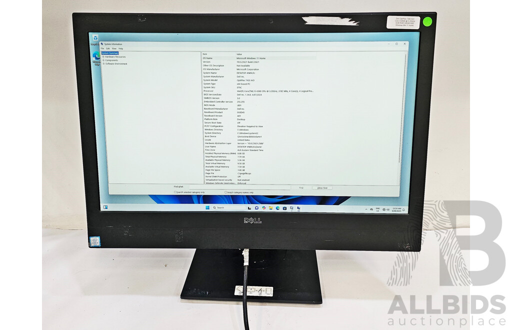 Dell OptiPlex 7450 AIO Intel Core I5 (6500) 3.20GHz-3.60GHz 4-Core CPU 23-Inch Non-Touchscreen All-in-One Computer