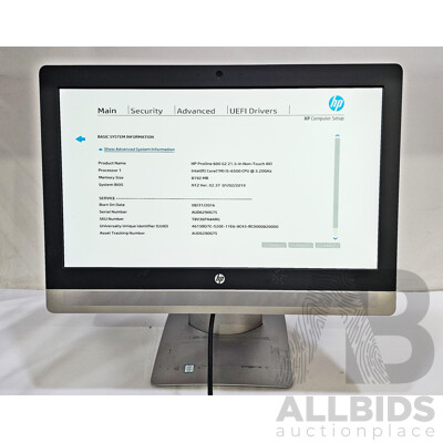 HP ProOne 600 G2 Intel Core I5 (6500) 3.20GHz-3.60GHz 4-Core CPU 21.5-Inch Non-Touchscreen AIO Computer