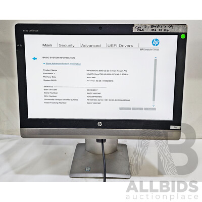 HP ProOne 800 G2 Intel Core I5 (6500) 3.20GHz-3.60GHz 4-Core CPU 23-Inch Non-Touchscreen AIO Computer