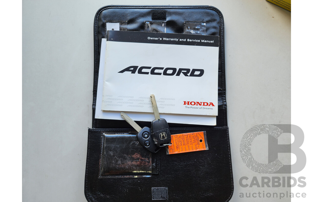 1/2007 Honda Accord VTi 40 MY06 UPGRADE 4d Sedan Black 2.4L