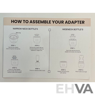 SUCKLE Food Warmer, Portable Bottle Warmer, Portable Bottle Warmer with Bottle, Bottle Adaptors and Spare Lids for Food Warmer - Lot of 10