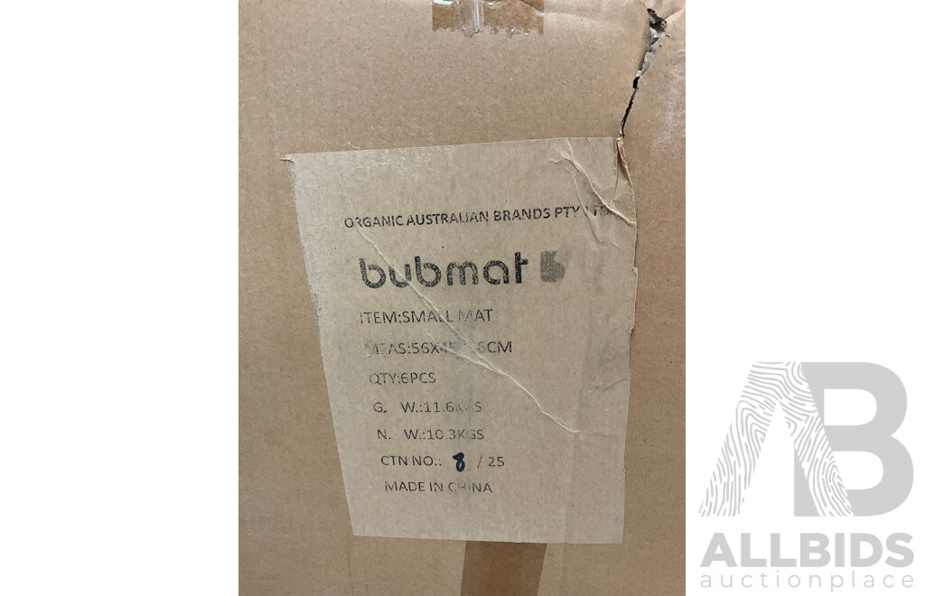 BUBMAT Organically Grown Baby Mat - Size S - BULK LOT 48 Pieces