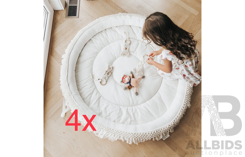 BUBMAT Organically Grown Baby Play Mat - Size L - Lot of 4