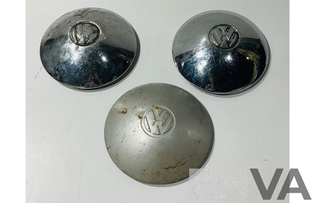 Collection of Vintage VW Hubcaps