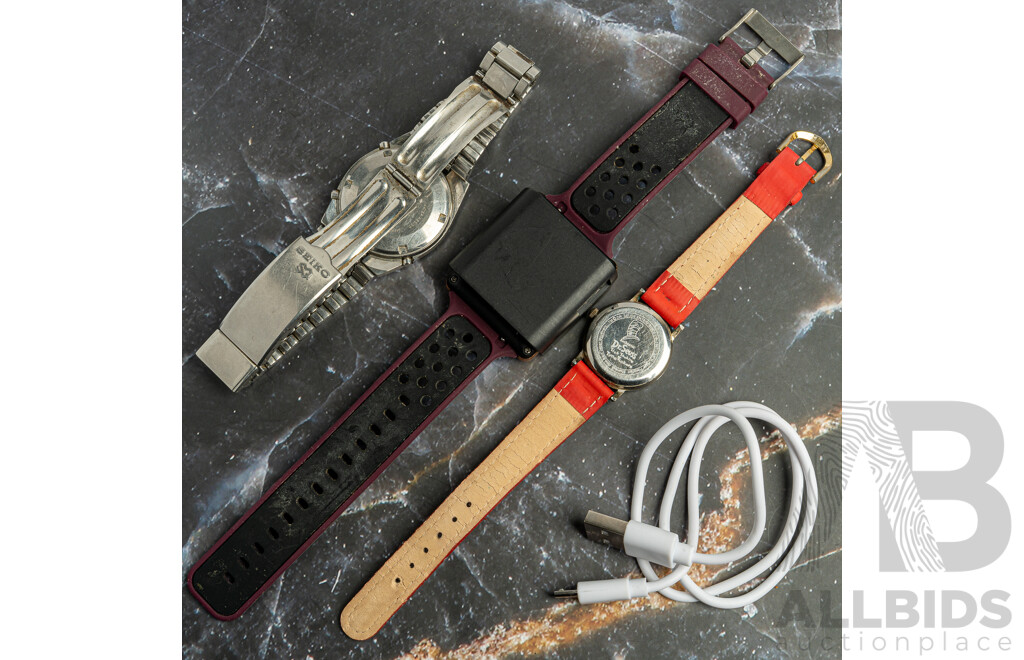 Collection of Watches Including Itouch, Seiko Digital & Cat in the Hat