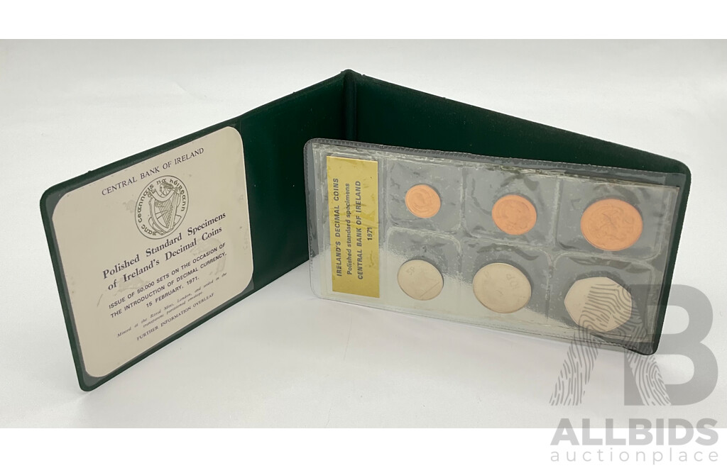 Ireland 1971 Six UNC Coin Set