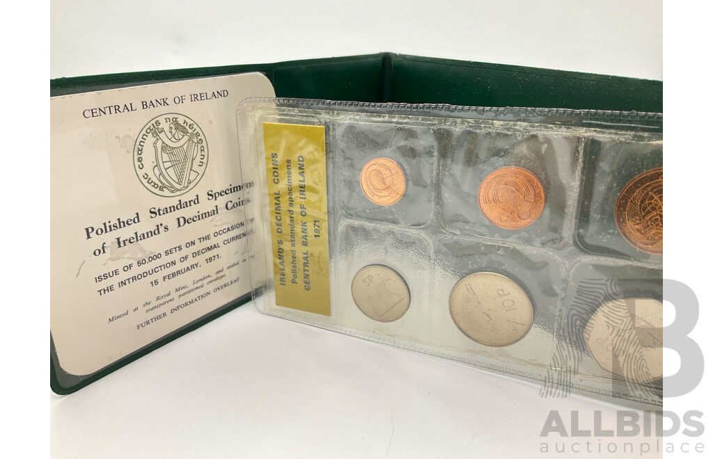Ireland 1971 Six UNC Coin Set