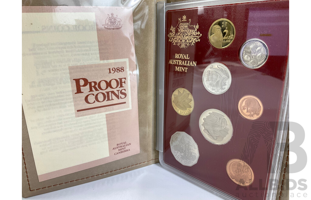 Australian RAM 1988 Eight Proof Coin Set