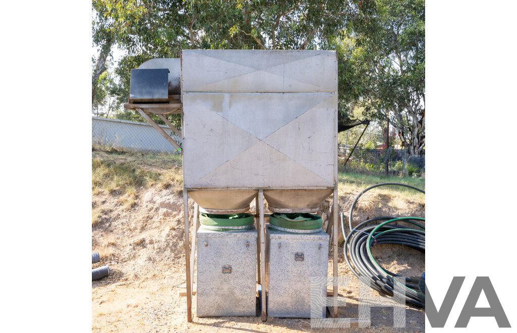 DCE Vokes Dust Extraction Unit with Ducting & Clamps to Suit