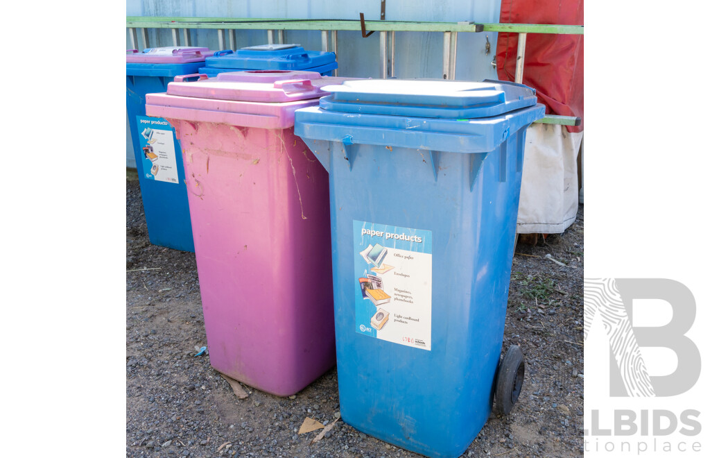 Job Lot Quantity of 2 120L Wheelie Bins