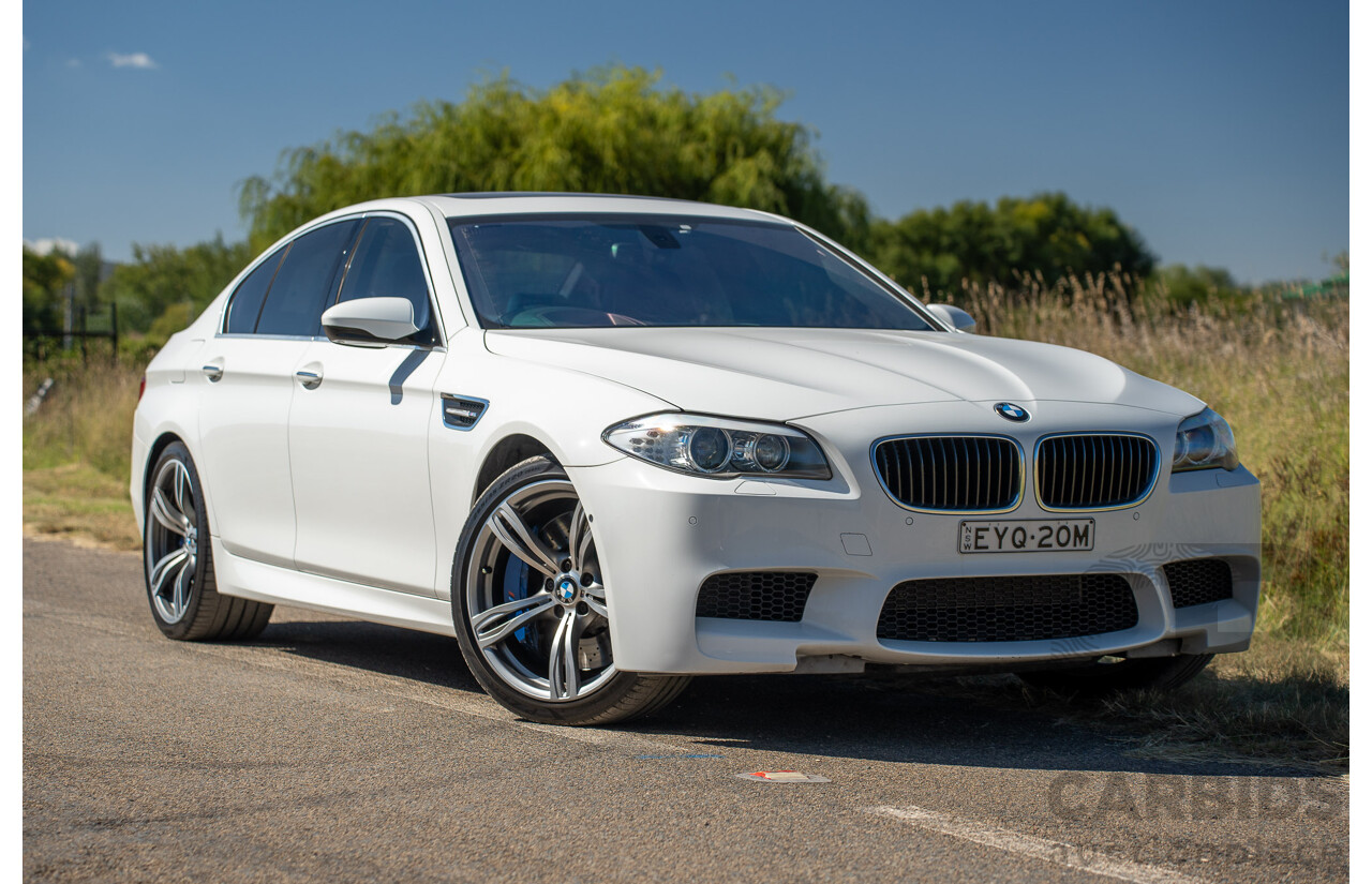 6/2012 BMW M5 F10 MY12 4d Sedan Alpine White Twin Turbo V8 4.4L