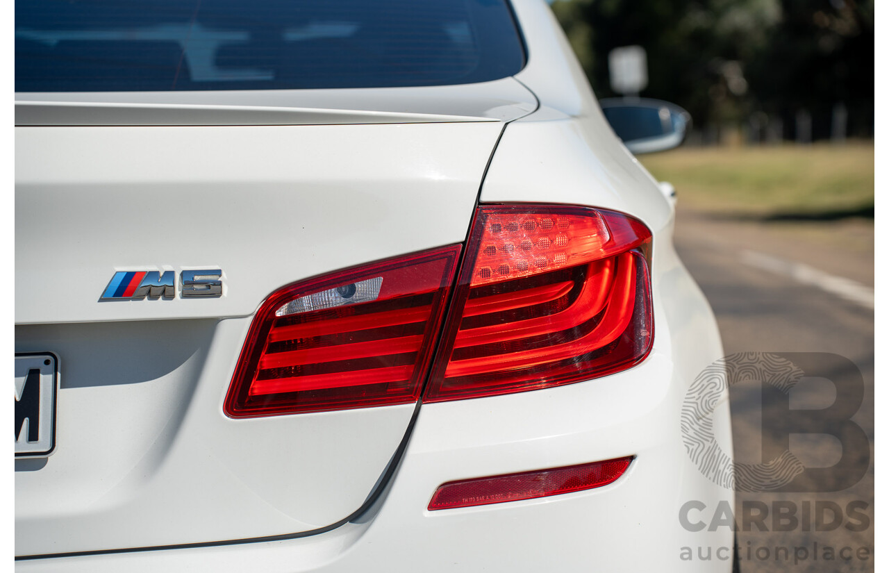 6/2012 BMW M5 F10 MY12 4d Sedan Alpine White Twin Turbo V8 4.4L