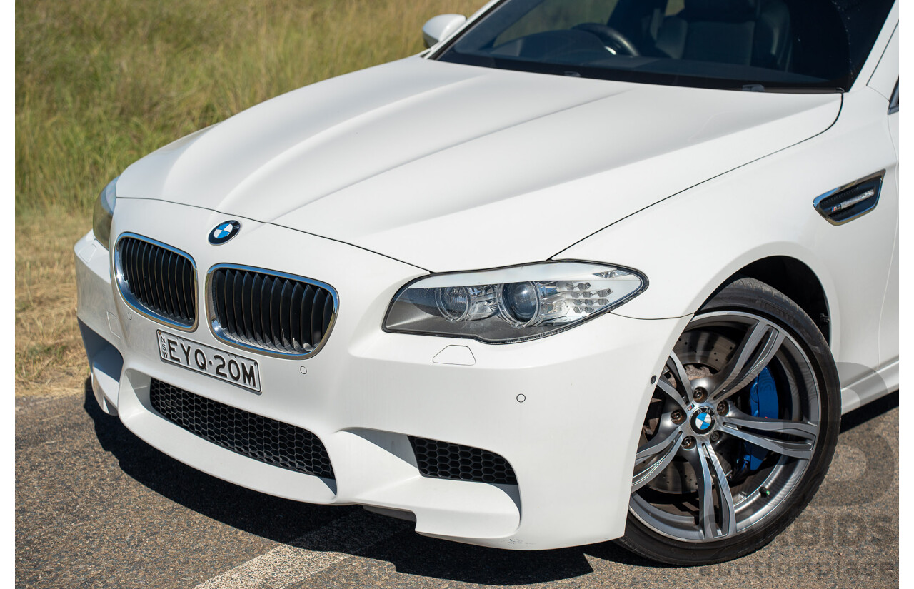 6/2012 BMW M5 F10 MY12 4d Sedan Alpine White Twin Turbo V8 4.4L