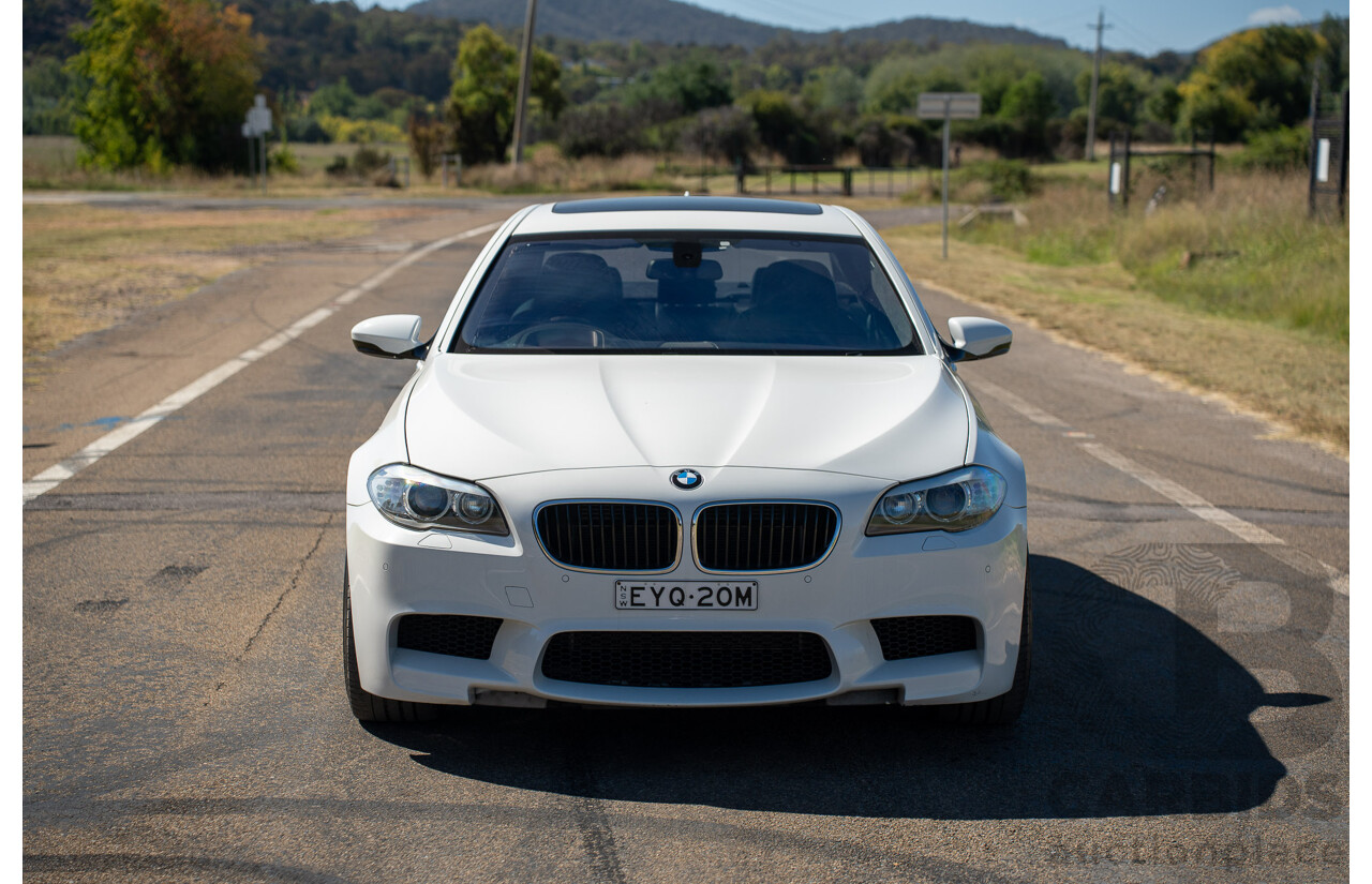 6/2012 BMW M5 F10 MY12 4d Sedan Alpine White Twin Turbo V8 4.4L