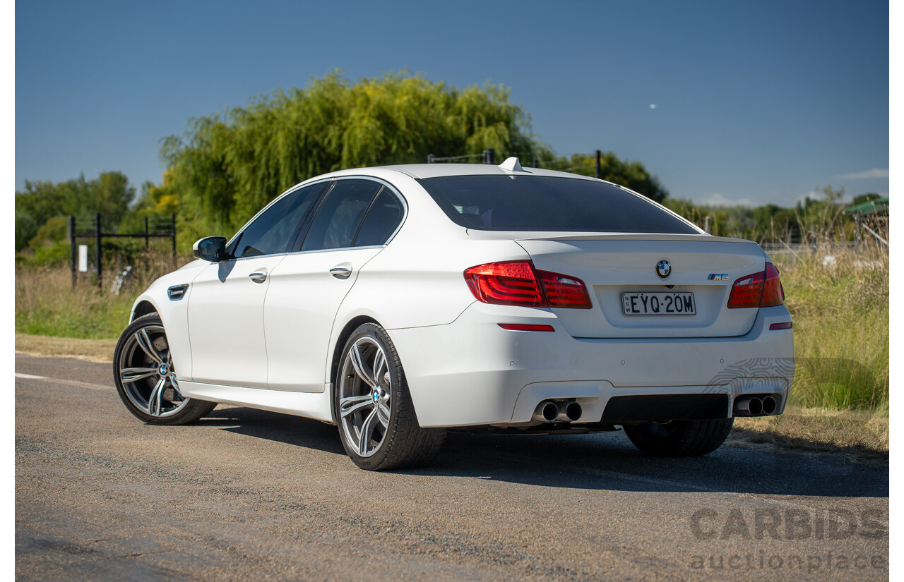 6/2012 BMW M5 F10 MY12 4d Sedan Alpine White Twin Turbo V8 4.4L