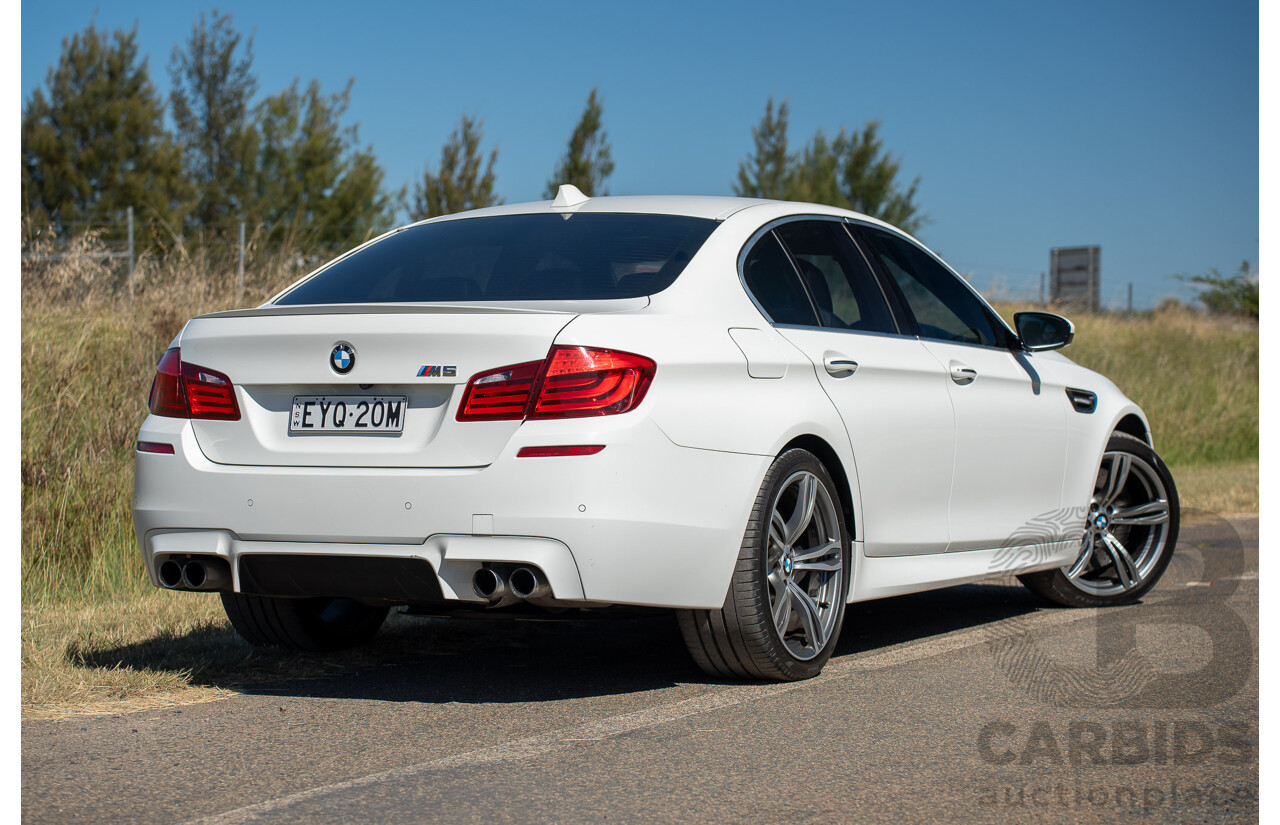 6/2012 BMW M5 F10 MY12 4d Sedan Alpine White Twin Turbo V8 4.4L