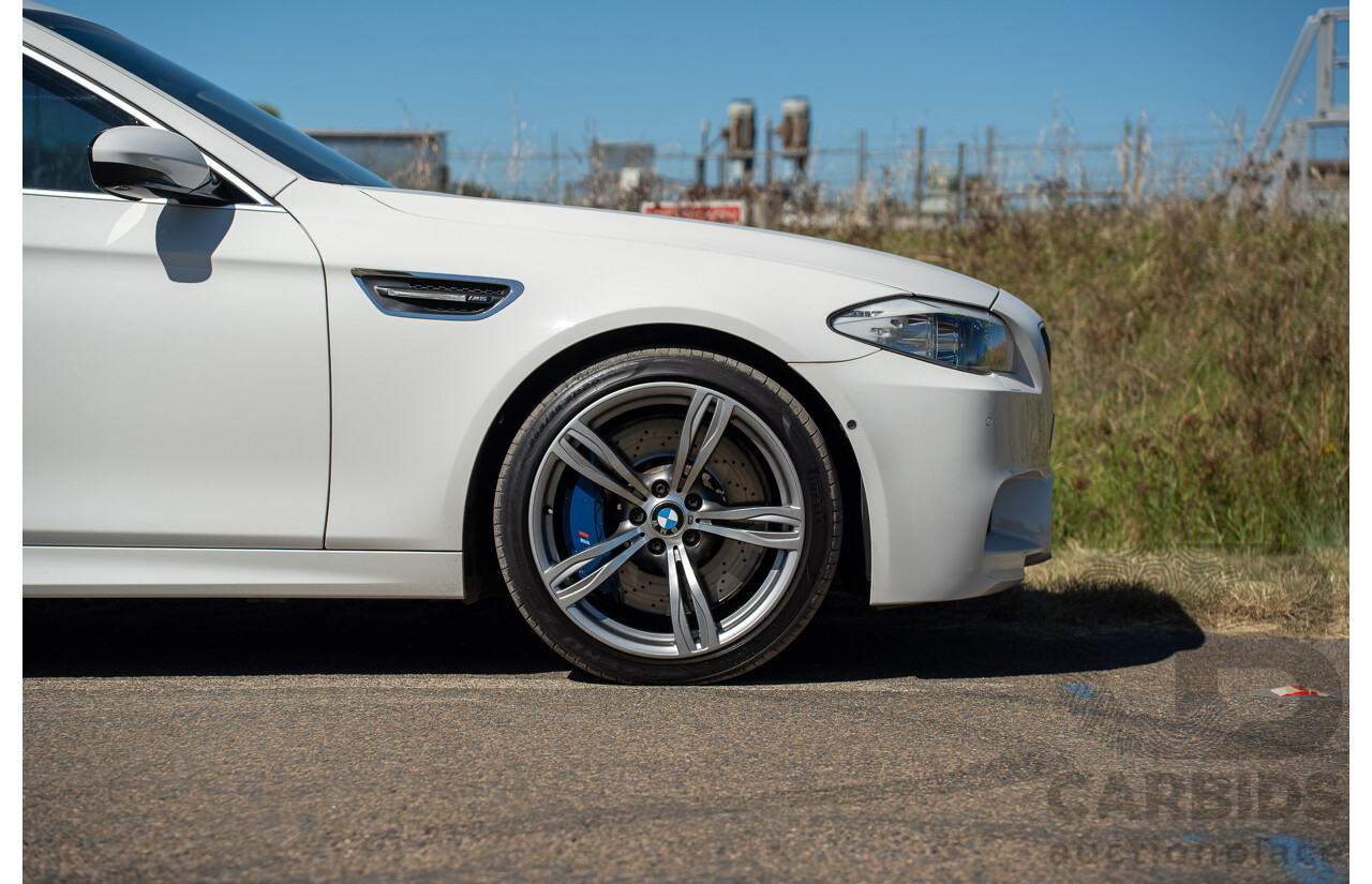 6/2012 BMW M5 F10 MY12 4d Sedan Alpine White Twin Turbo V8 4.4L