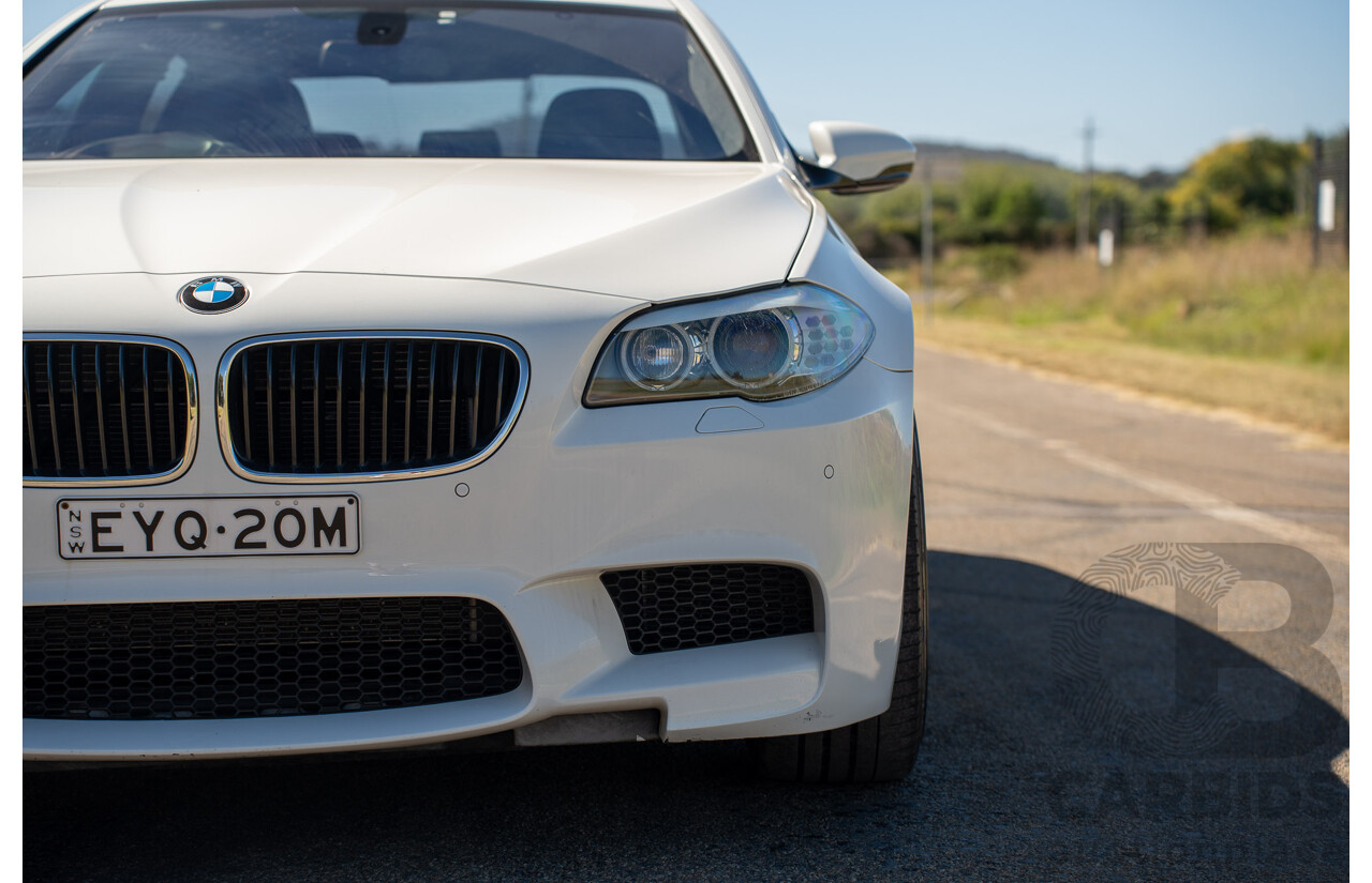 6/2012 BMW M5 F10 MY12 4d Sedan Alpine White Twin Turbo V8 4.4L