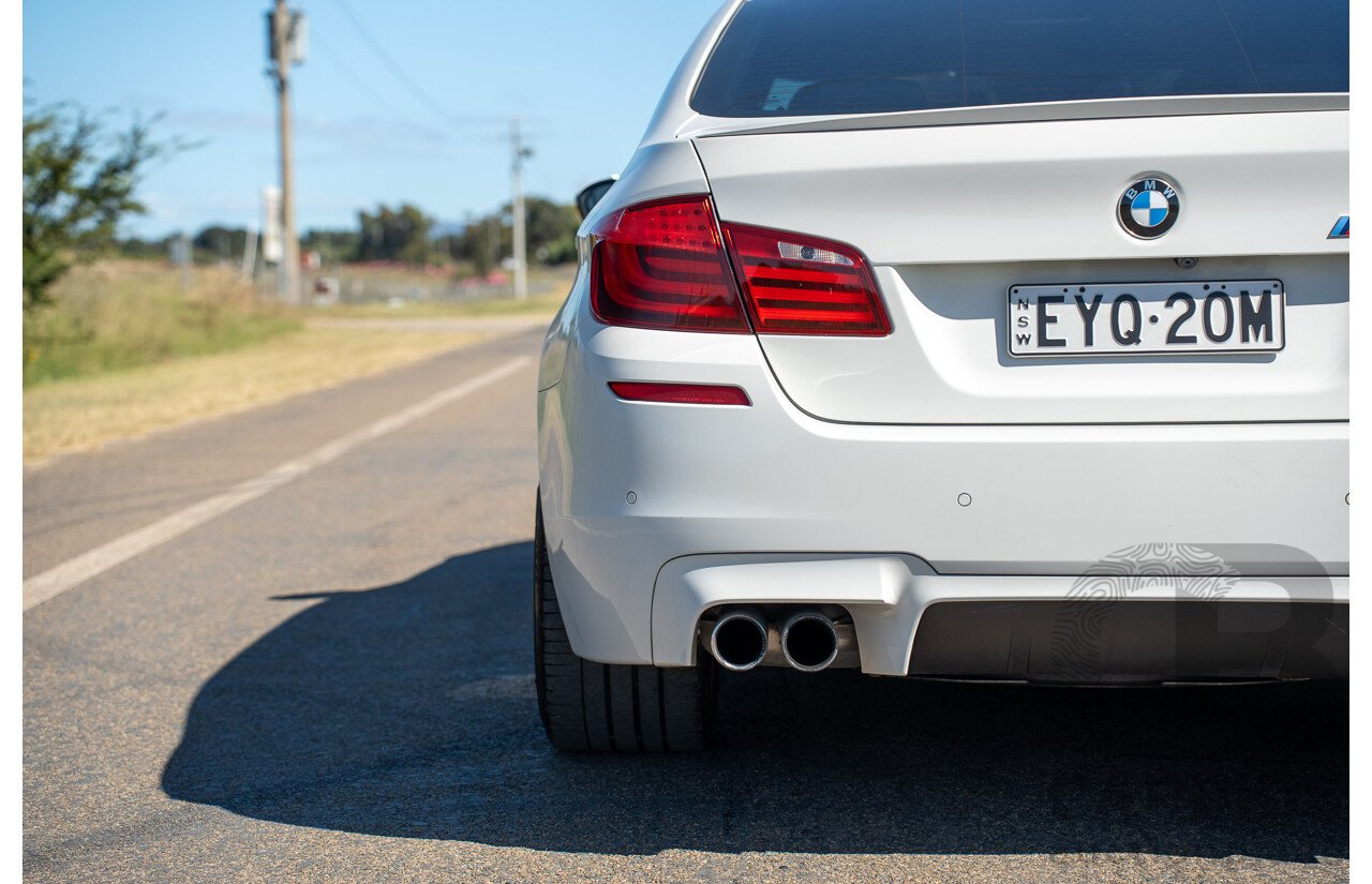 6/2012 BMW M5 F10 MY12 4d Sedan Alpine White Twin Turbo V8 4.4L