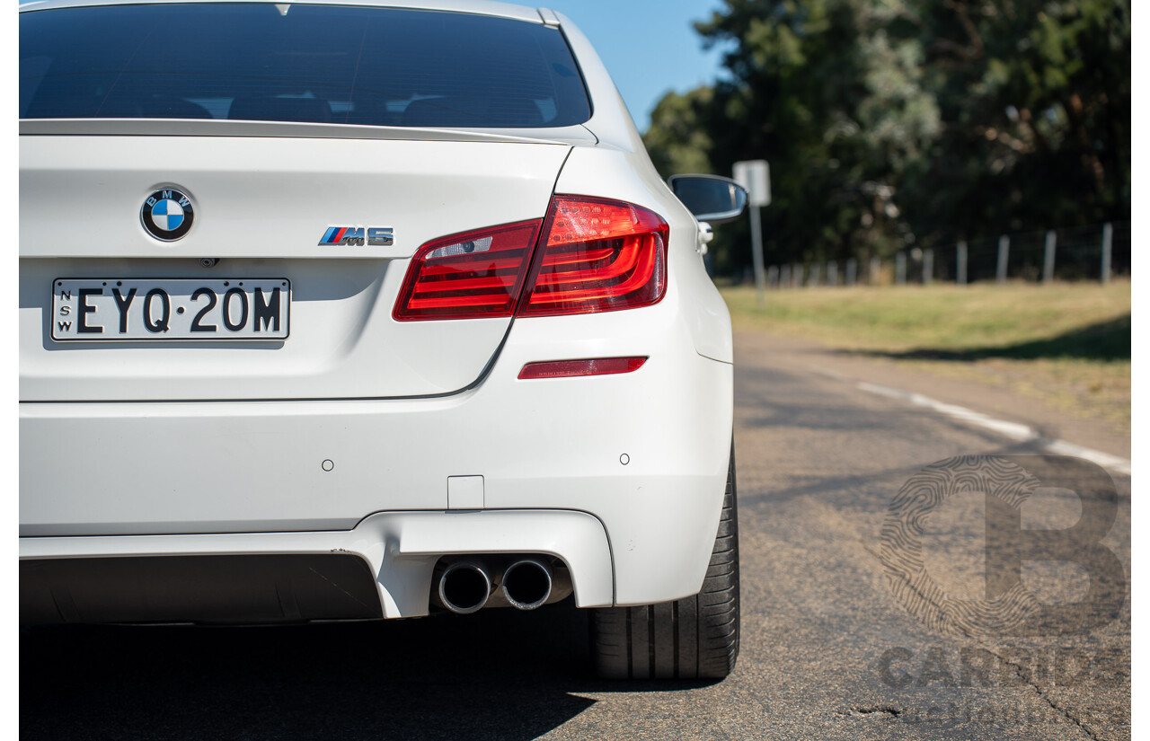 6/2012 BMW M5 F10 MY12 4d Sedan Alpine White Twin Turbo V8 4.4L