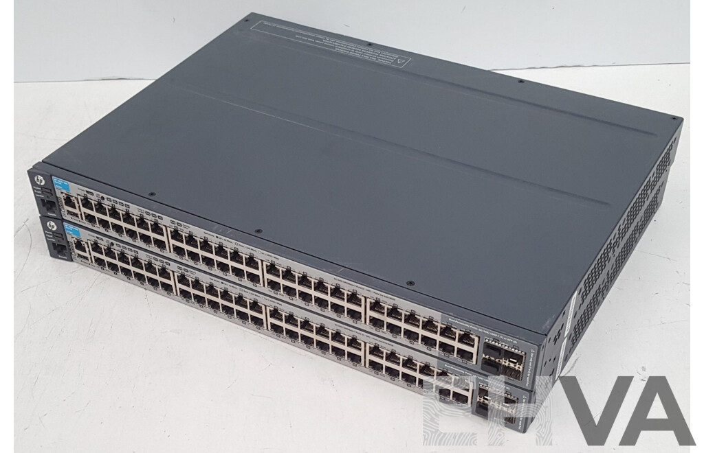 HP (J9728A) 2920-48G 48-Port Managed Gigabit Switch - Lot of Two