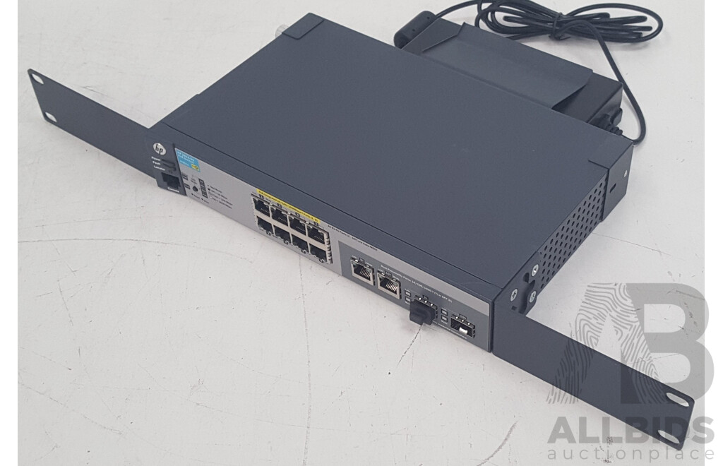 HP (J9562A) 2915-8G PoE 8-Port Gigabit Ethernet Switch w/ Power Supply