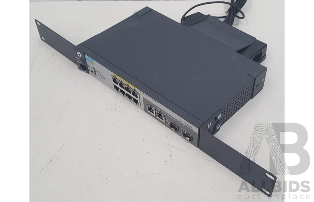 HP (J9562A) 2915-8G PoE 8-Port Gigabit Ethernet Switch w/ Power Supply