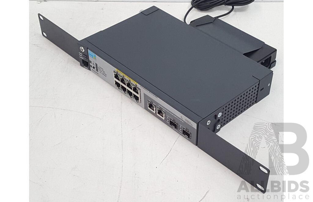 HP (J9562A) 2915-8G PoE 8-Port Gigabit Ethernet Switch w/ Power Supply