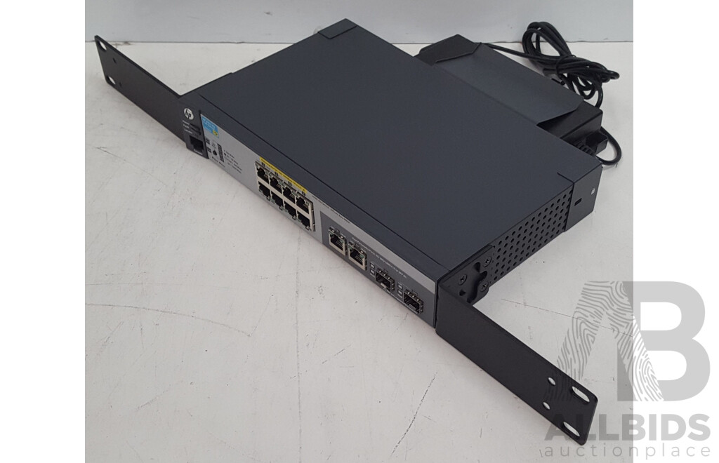 HP (J9562A) 2915-8G PoE 8-Port Gigabit Ethernet Switch w/ Power Supply