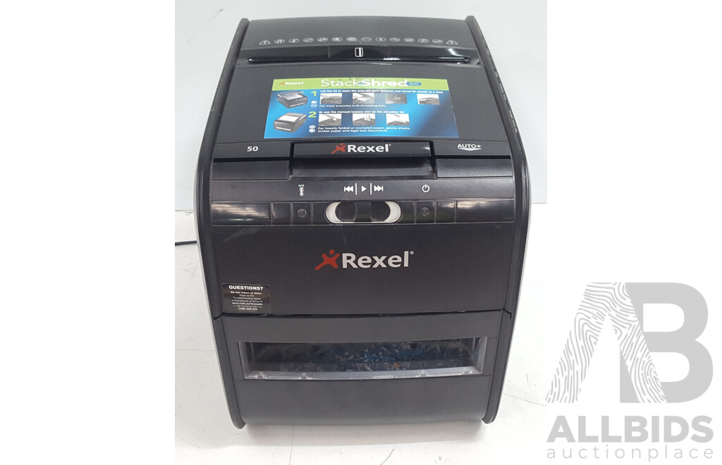 Rexel Model 50 Paper Autofeed Shredder