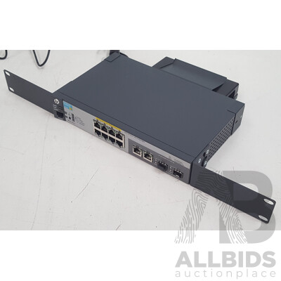 HP (J9562A) 2915-8G PoE 8-Port Gigabit Ethernet Switch w/ Power Supply